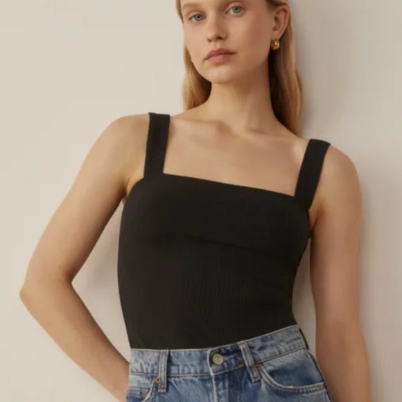 Reformation Canyon Knit Tank - Black - Picture 1 of 2